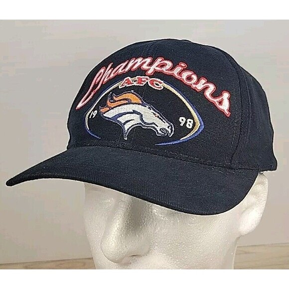 Logo Athletic 1998 NFL AFC Champions Strapback Denver Broncos Hat - Picture 5 of 10
